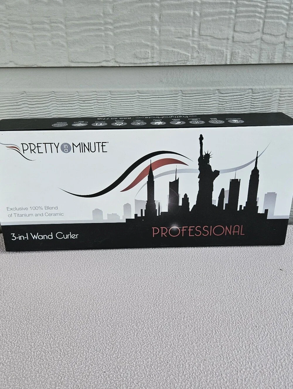 Pretty In A Minute 3-In-1 Wand Curler Titanium Ceramic 1/2